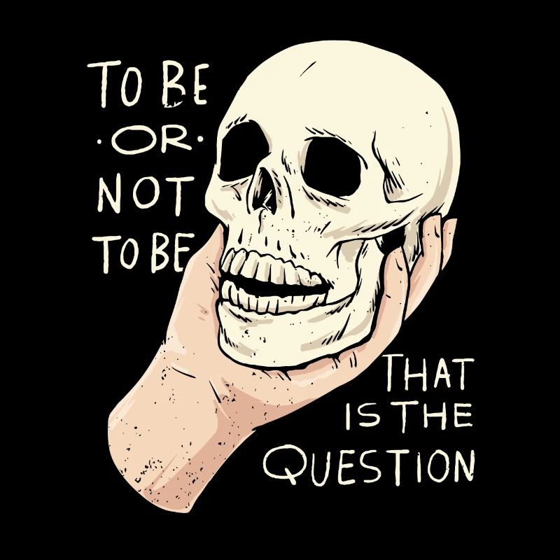 Hamlet Zitat "Sein oder Nichtsein" Design