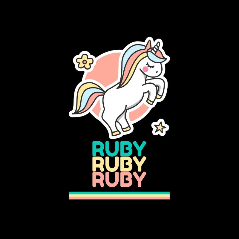 Ruby Vorname Namensgeschenk Süßes Einhorn