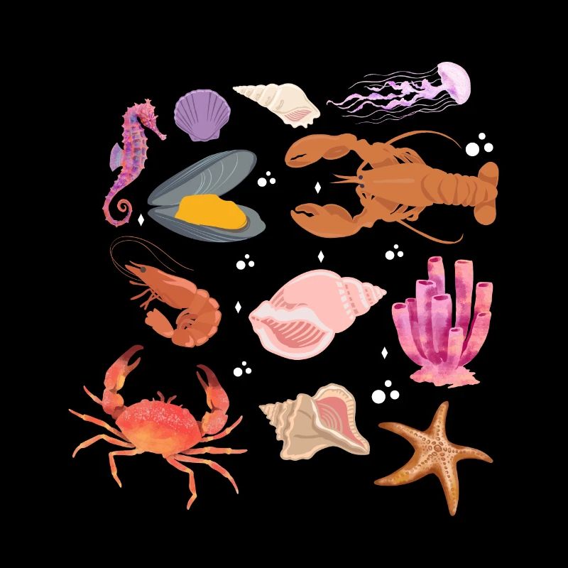 Crustacean Core Krustentiere Shirt Geschenk