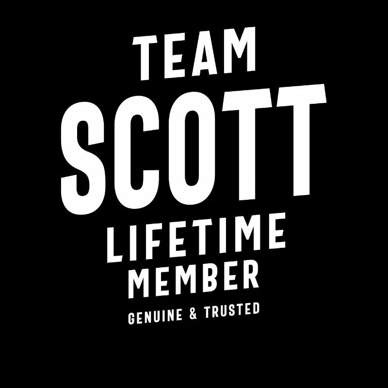 Team Scott Lifetime Member Personalized Name