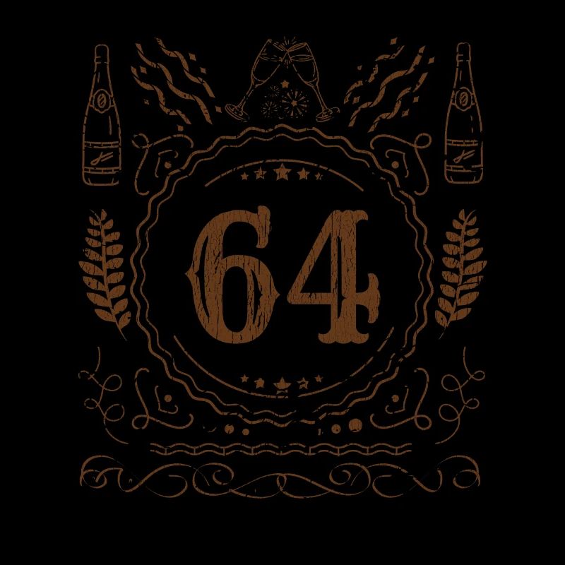 Retro Vintage Age 64 ans Naissance Naissance Bière