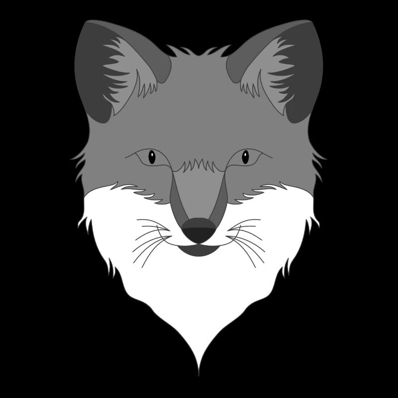 Fuchs Waldtier Design mit Tierkopf