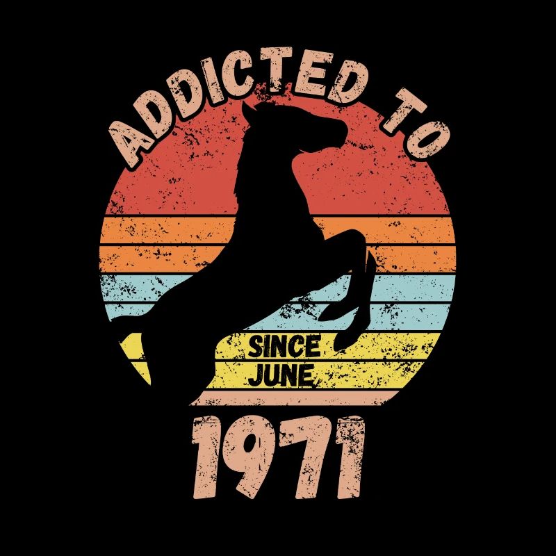 Geburtstag Pferde Reiten Juni 1971