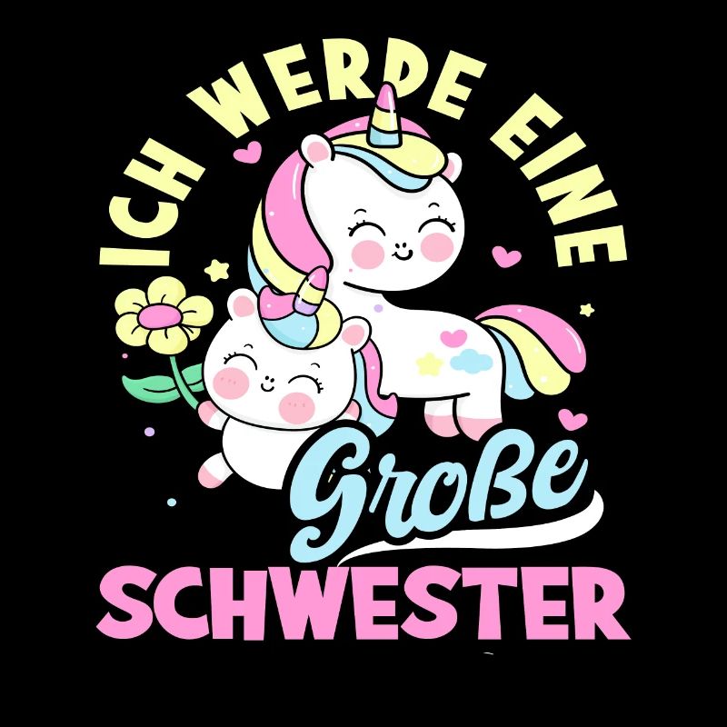 Süßes Ich Werde Große Schwester Einhörner