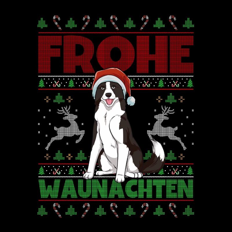 Frohe Weihnachten Border Collie