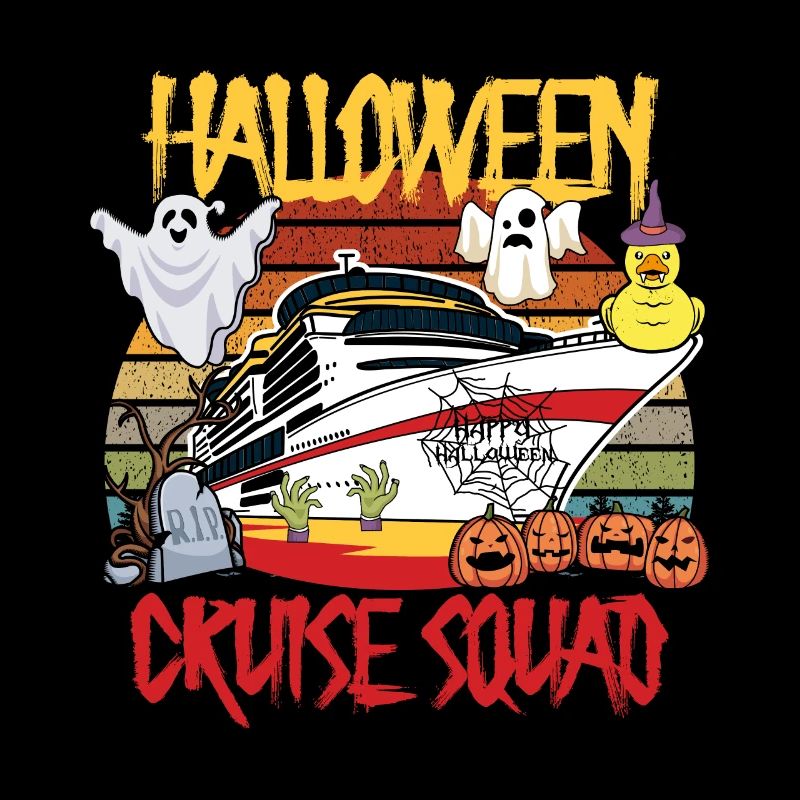 Halloween Cruise Squad Rubber Duck Hunting Ship Bootf