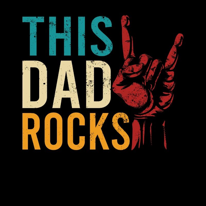 "This Dad Rocks" bester Papa, Vater, Rock and Roll