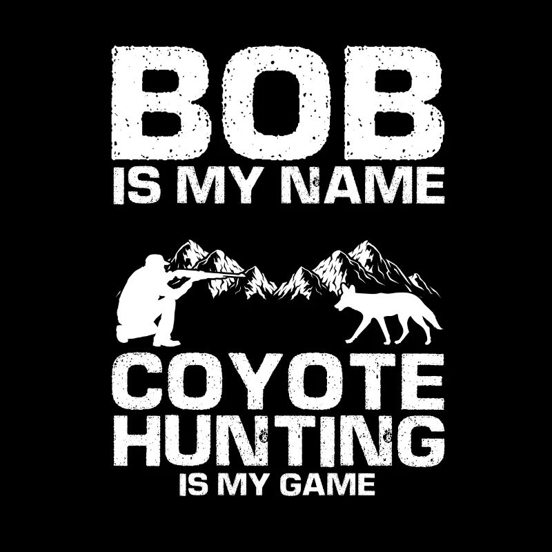 Conception de chasseur de coyote pour la chasse au coyote