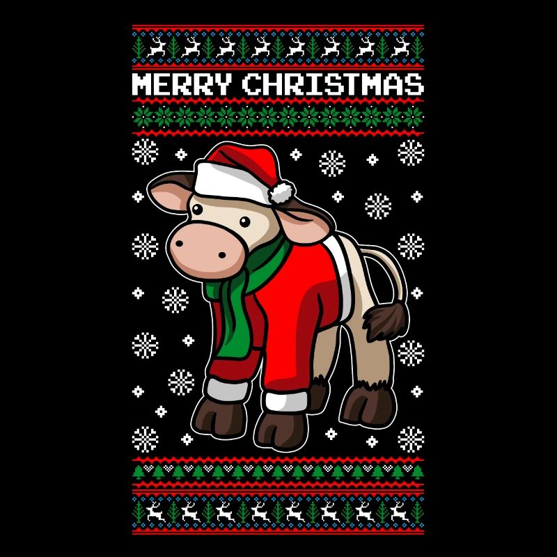 Vache de Noël Joyeux Noël