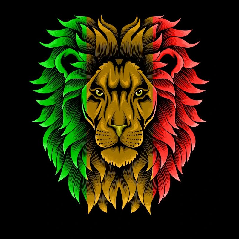 Lion Good Vibes Rastafari Rasta Jamaica Reggae