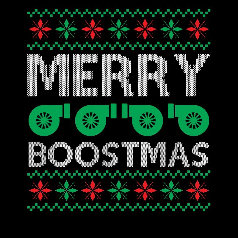Engine Car Tuning Ugly Christmas - Merry Boostmas