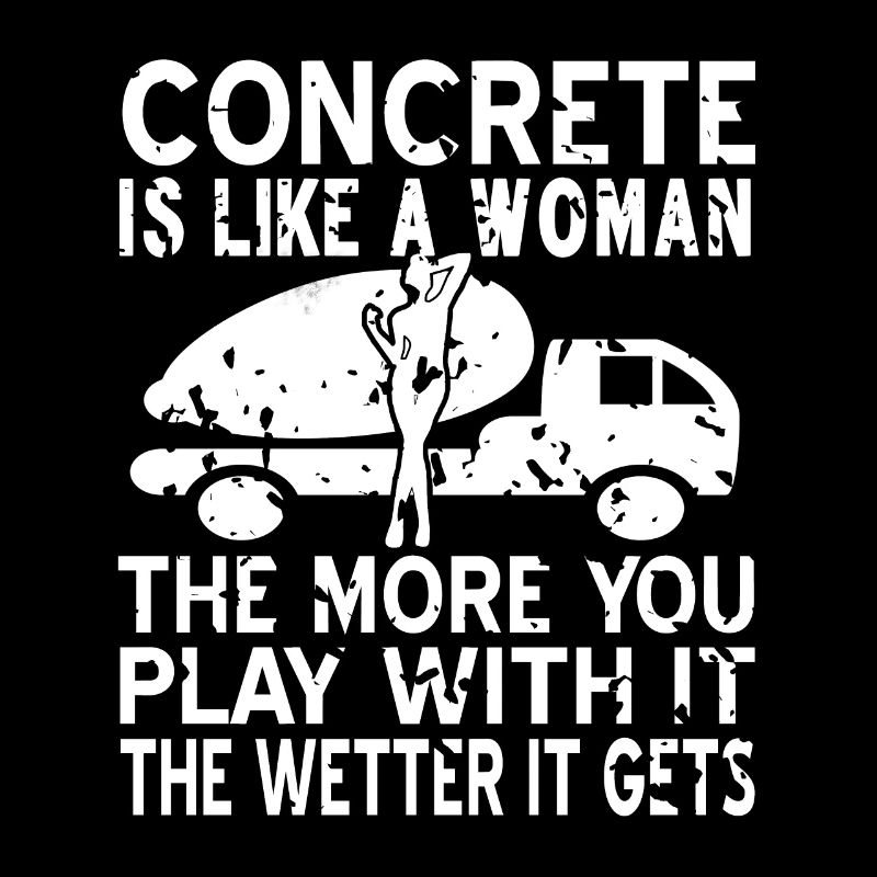 Concrete construction design for construction workers and construction site