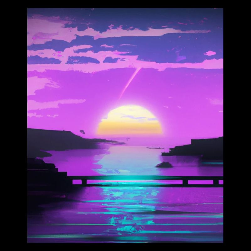 Vaporwave Sun Synthwave Sunset