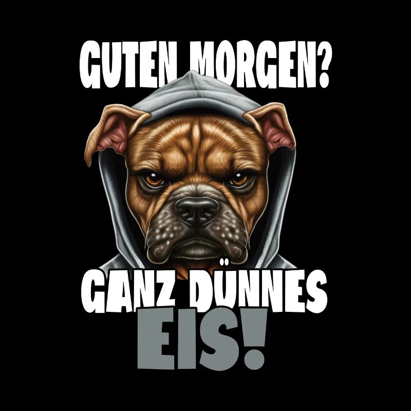 Guten Morgen? Ganz dünnes Eis! Kaffee Spruch