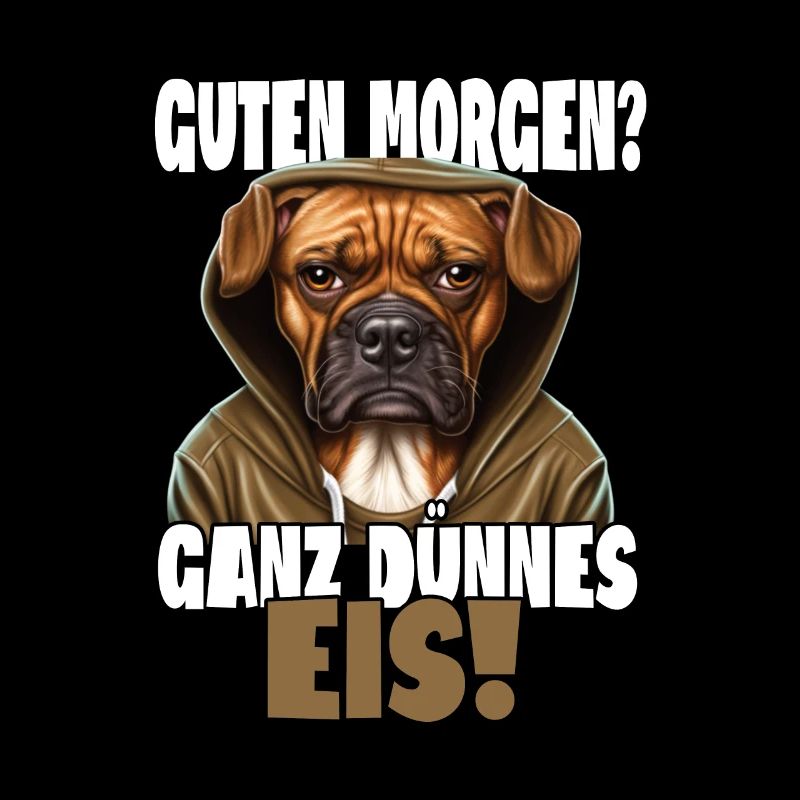 Guten Morgen? Ganz dünnes Eis! Kaffee Spruch