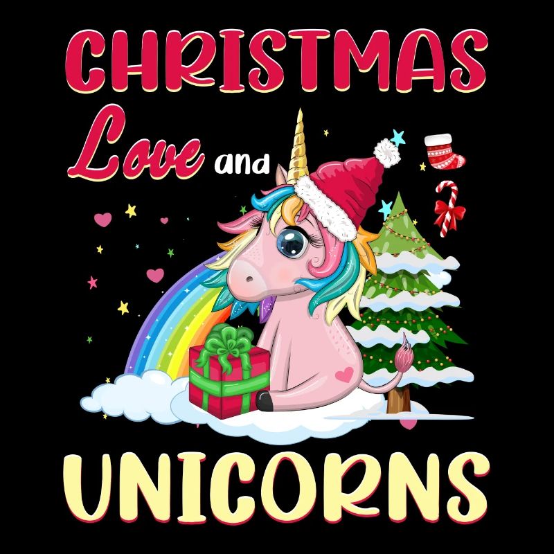 Licorne Chevaux Cavaliers Noël Amour Équitation