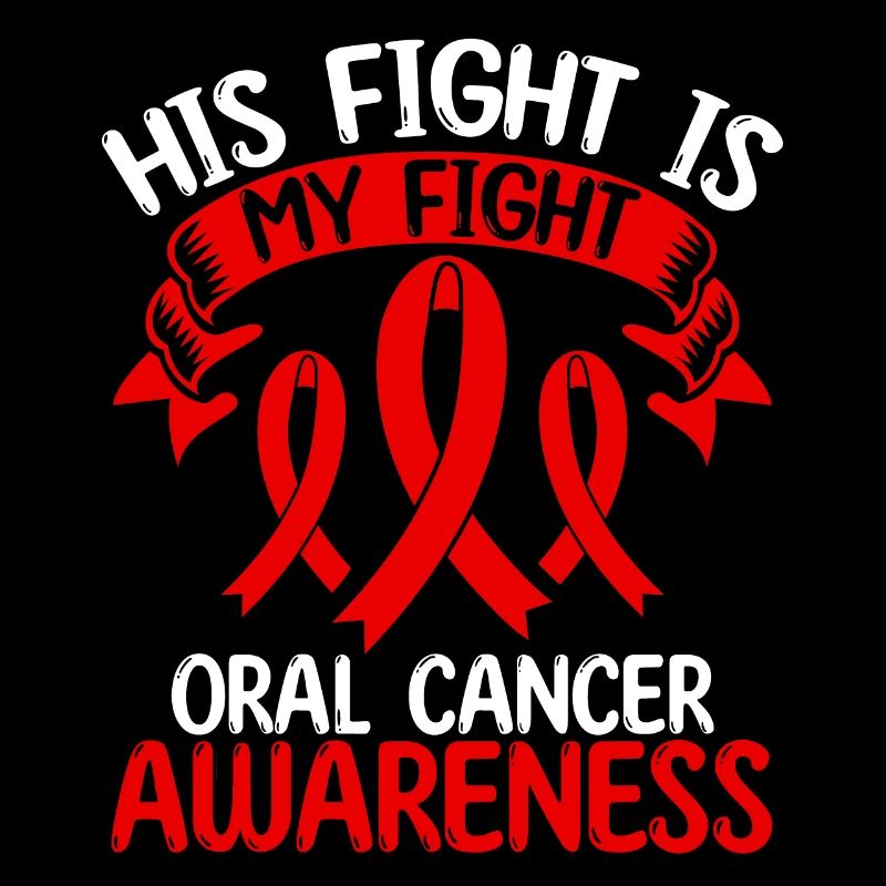 Mois du ruban du cancer de la bouche Son combat est mon combat