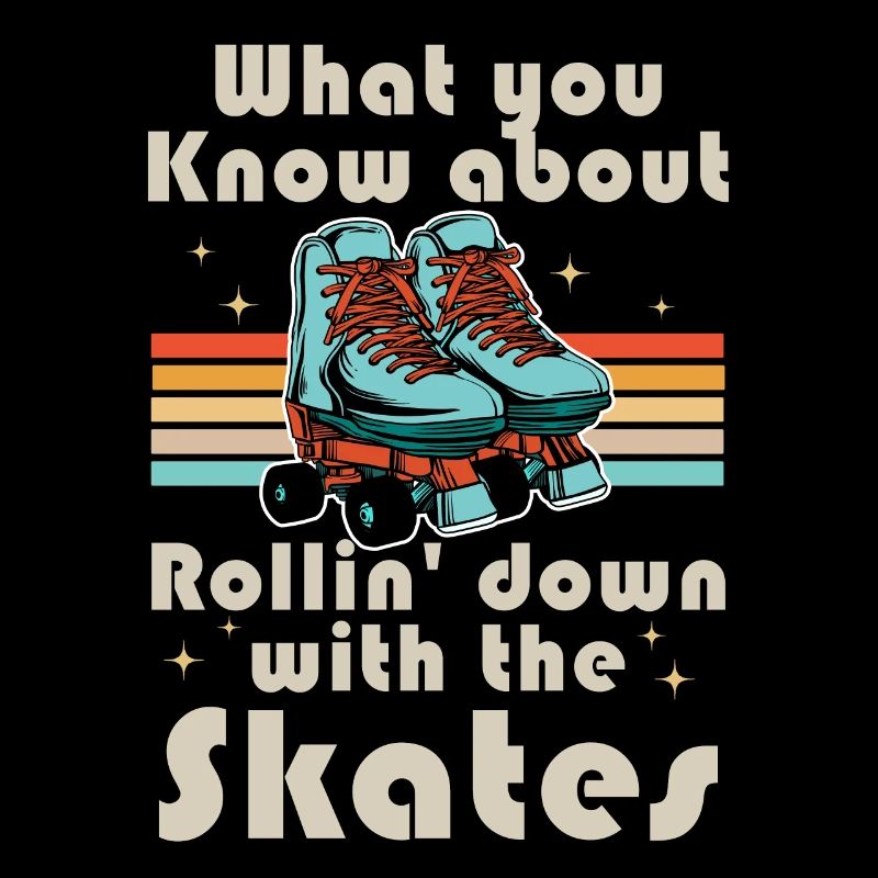 Inline Skate Geschenk Rollerskates Roller 70er