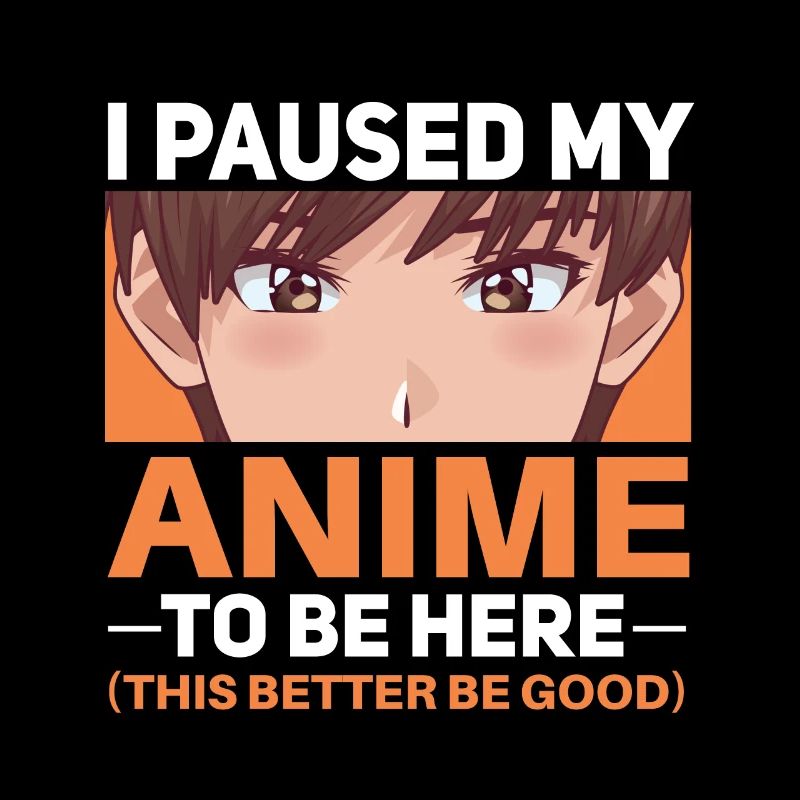 Funny Anime Saying Design
