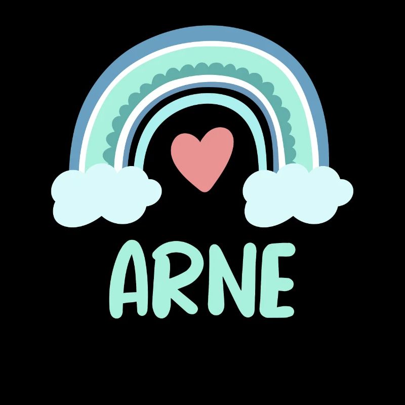 Arne Name Regenbogen Baby