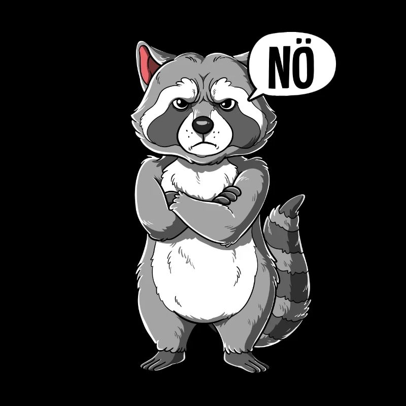 Waschbär Nö