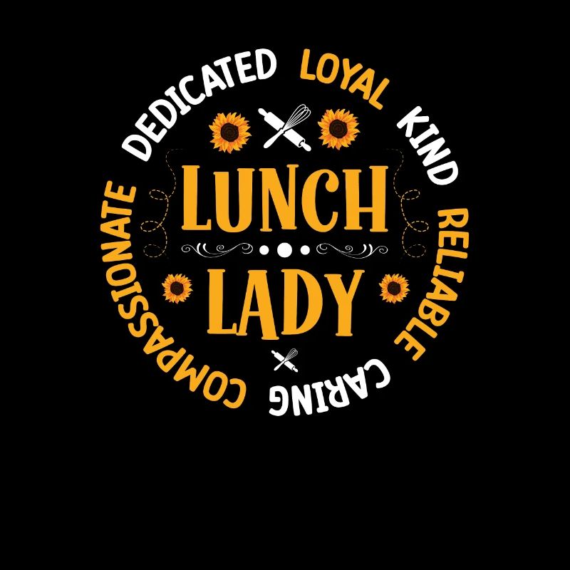 Mittagessen Lady Squad Cafeteria Schulkantine