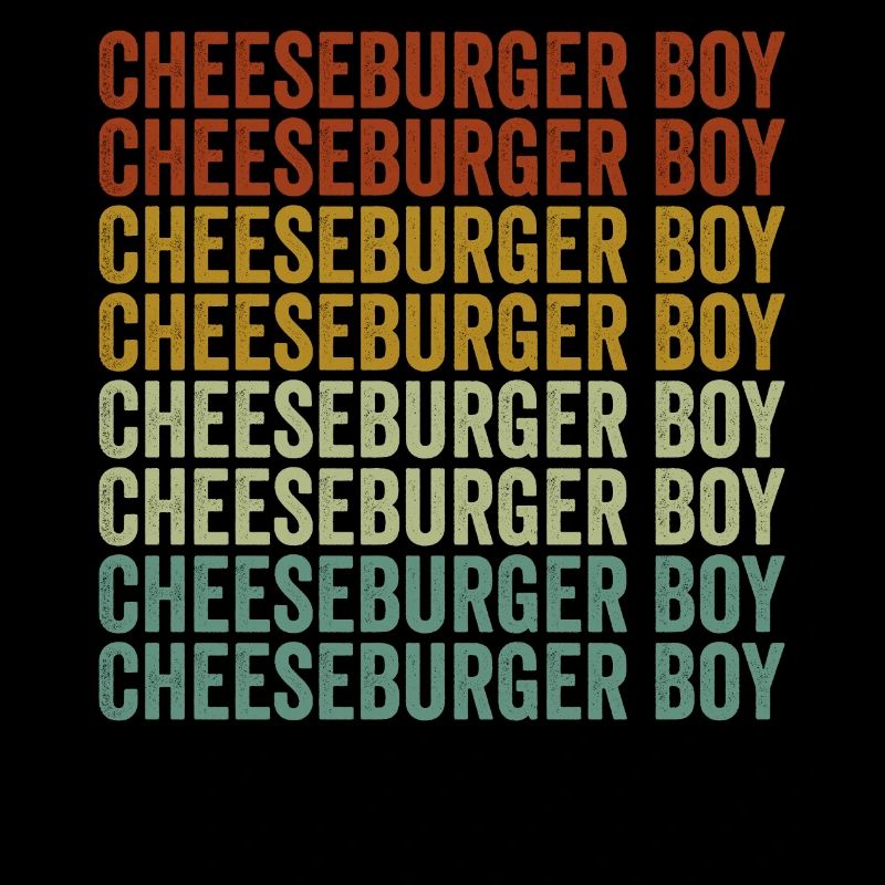 Cheeseburger Garçon Amateurs de burger Drôle de fromageb