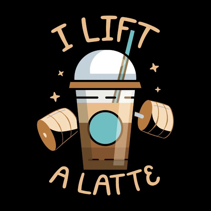 Ich Hebe Einen Latte-kaffee-koffein-trinker An