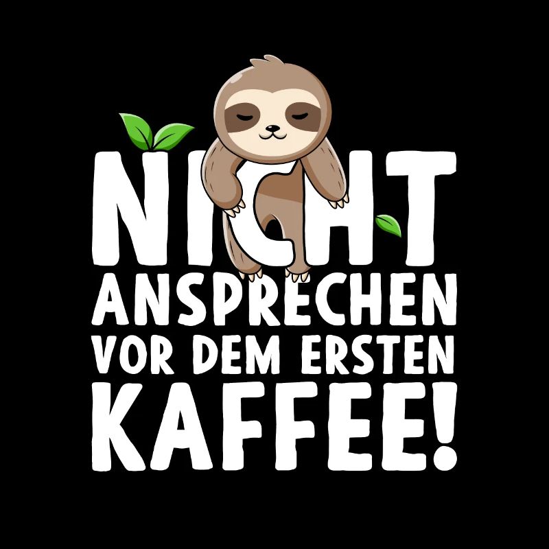 Faultier Nicht Ansprechen Vor Dem Ersten Kaffee