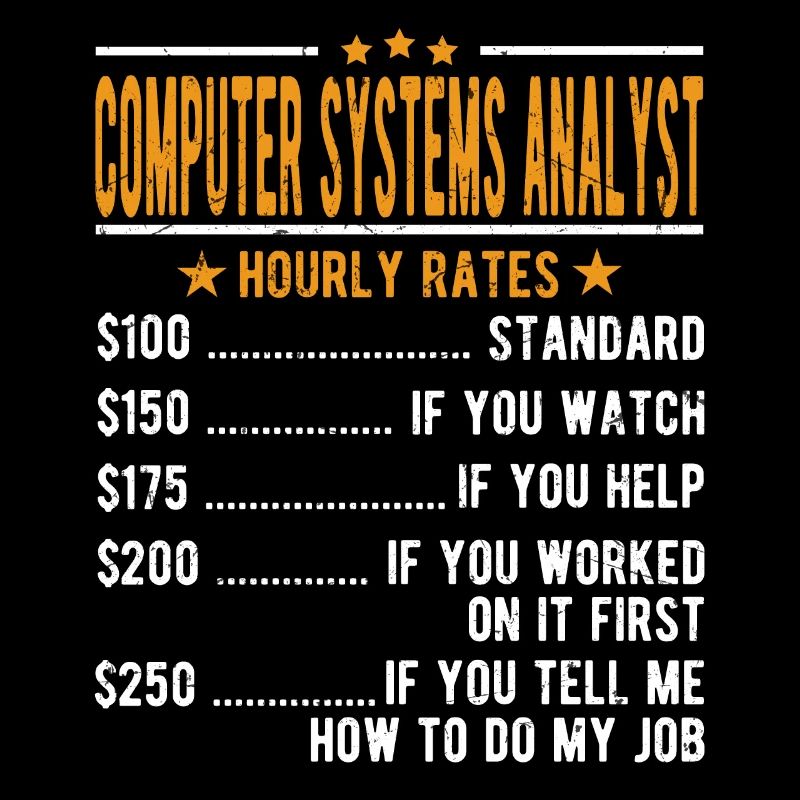 Analyste de systèmes informatiques Salaire horaire