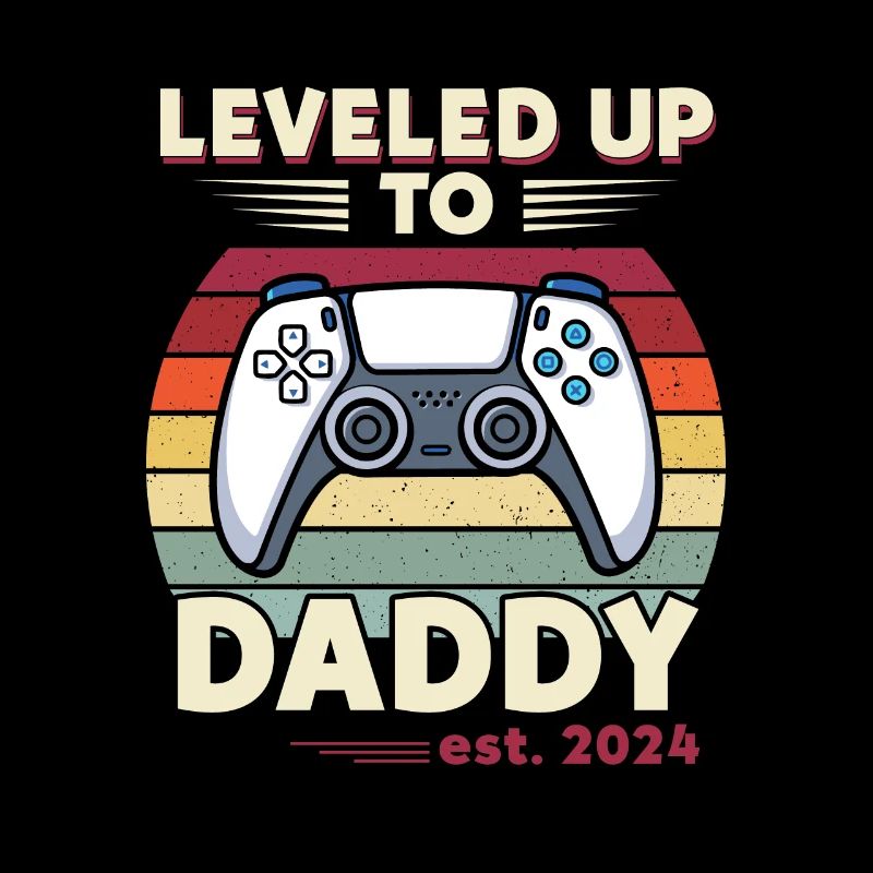 Leveled Up To Daddy Est. 2023 Controller