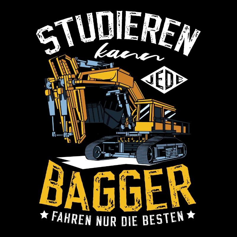 Bagger Baggerführer Baustelle Bauarbeiter für