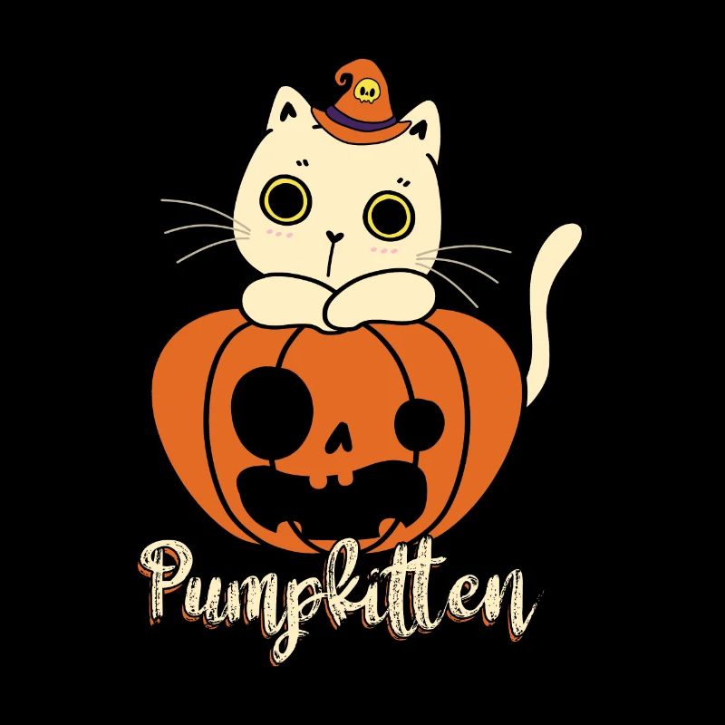 Pumpkitten Kürbis Süßes Oder Saures Katze