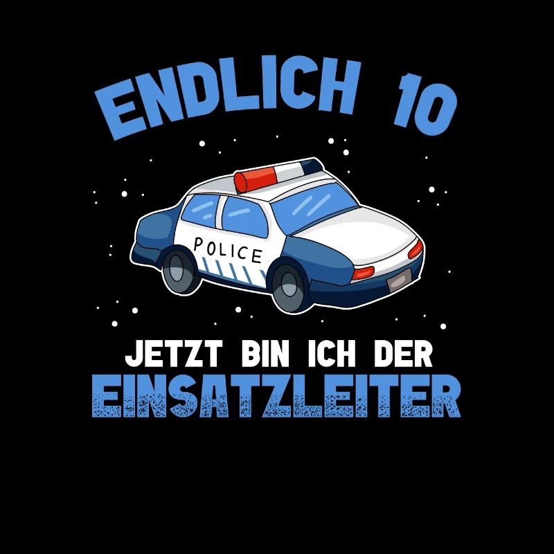 Polizei 10. Geburtstag Junge Polizei