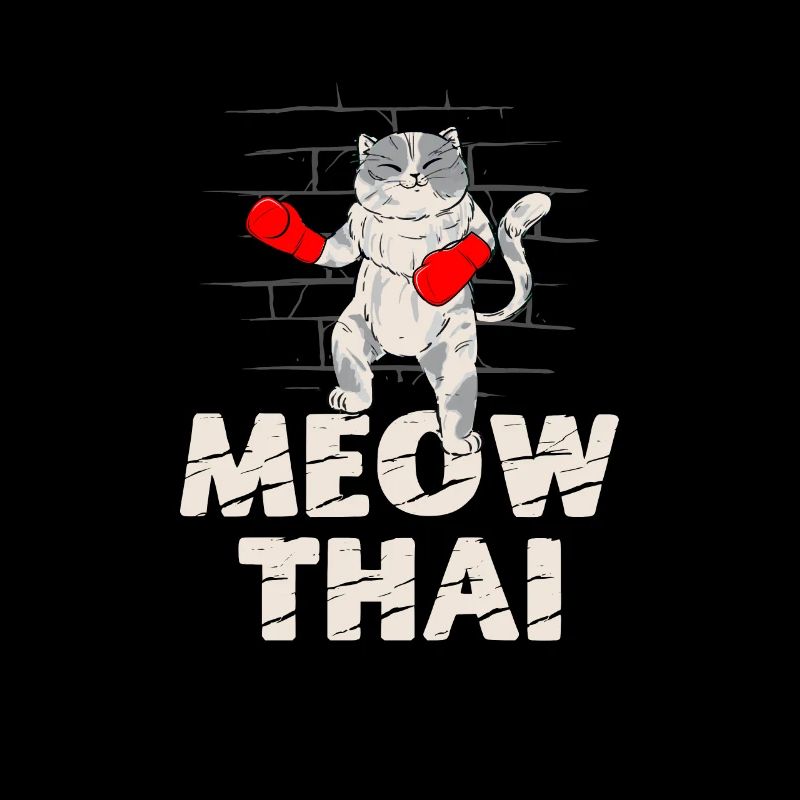 Meow Thai Cat Lover Muay Thai Kitty Kampfkunst