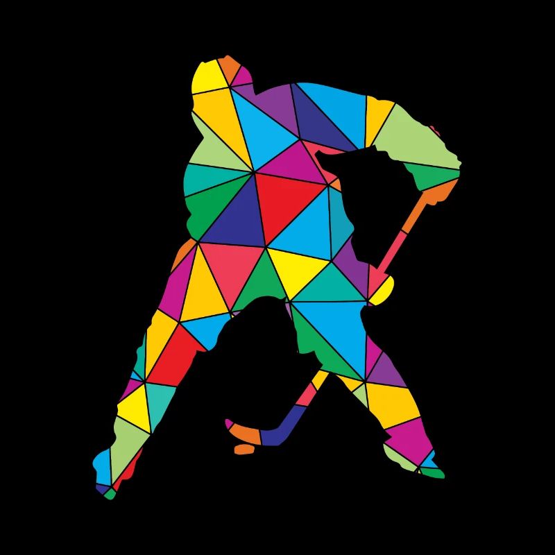Hockey sur glace Polygone Low Poly