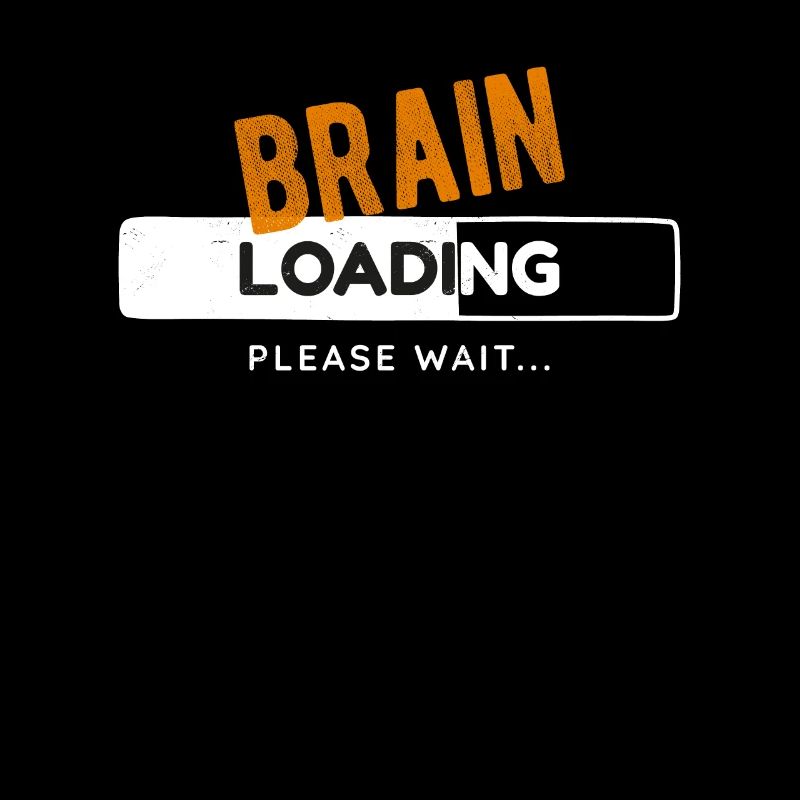 Brain Loading Bar Gaming Gamer