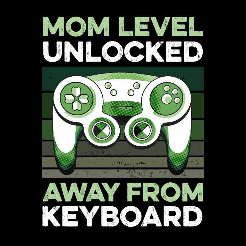 Level Mom Unlocked Gamer Mama Mutter Muttertag