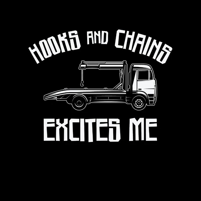 Tow Truck Driver Breakdown Lorry Hooks Chains