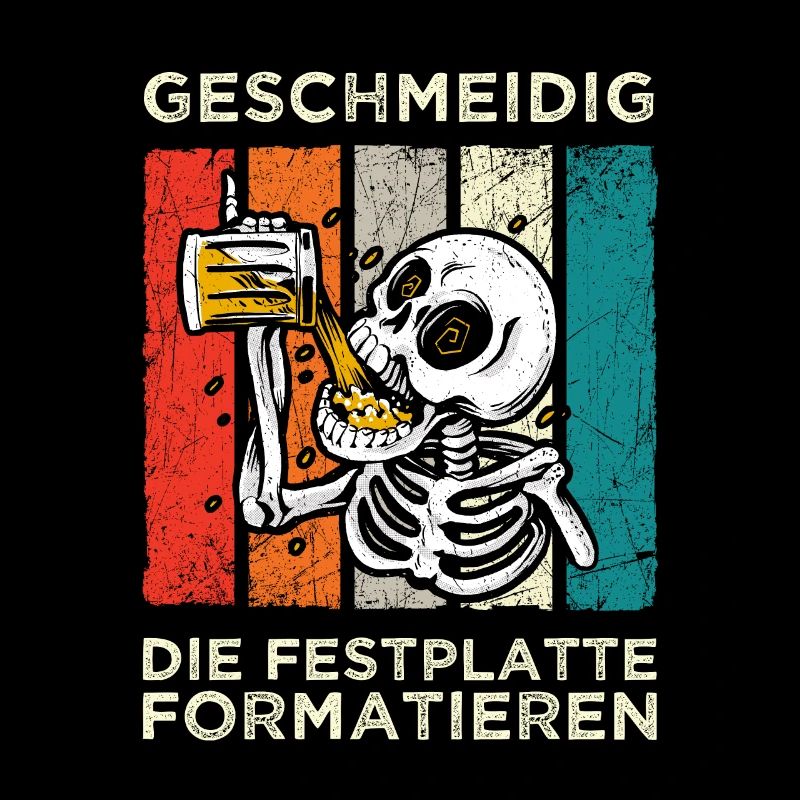 Geschmeidig Festplatte Formatieren Skelett Bier