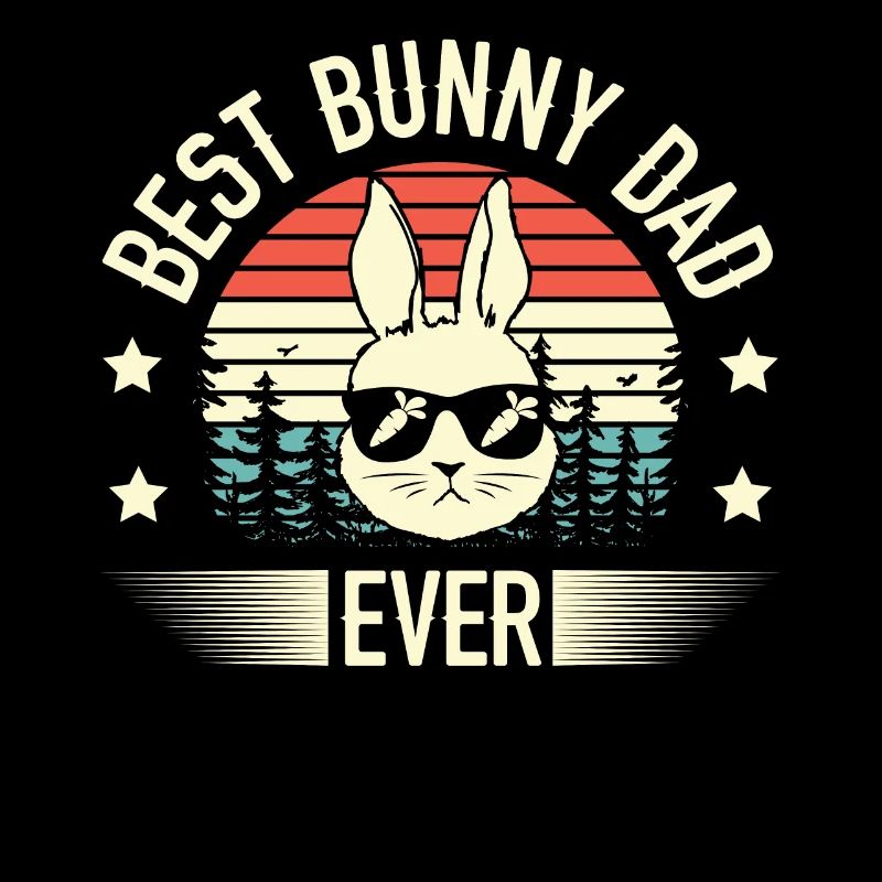 Bester Bunny Dad Ever Rabbit Lover Vatertag