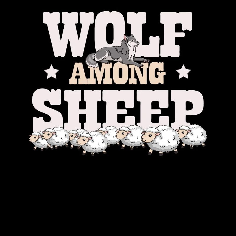 Wolf Unter Schafen Wölfe Tier Werwolf Wolf