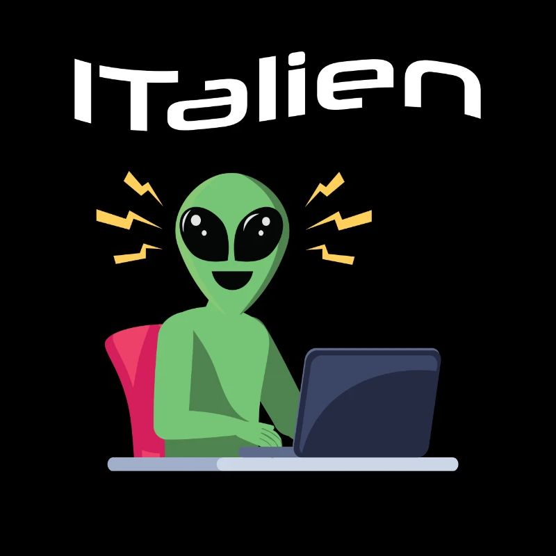 ITalien Alien Informatiker Hacker Coder