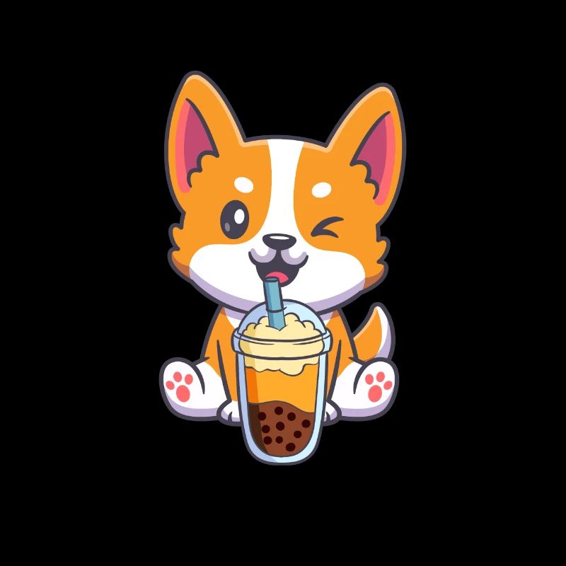 Bubble Tea Corgi