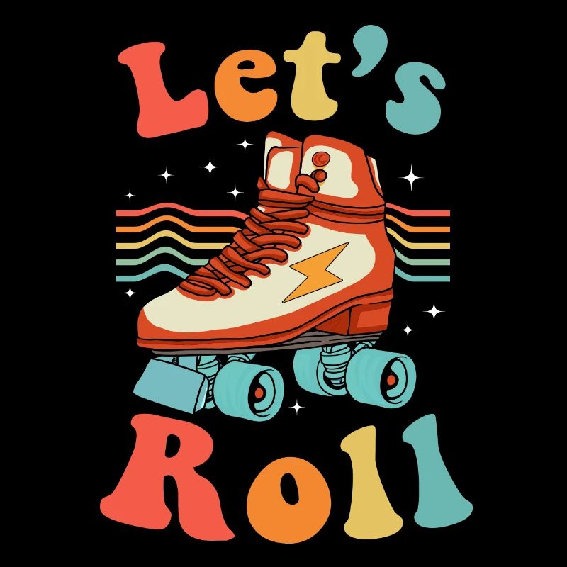Inline Skate Geschenk Rollerskates Roller 70er