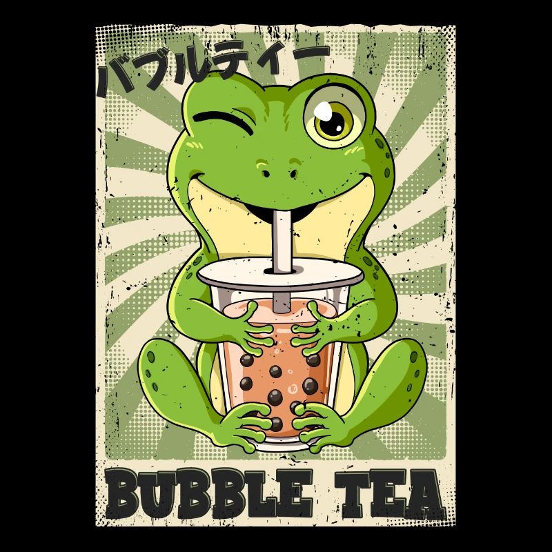 Boba Tea Frosch Bubble Tea