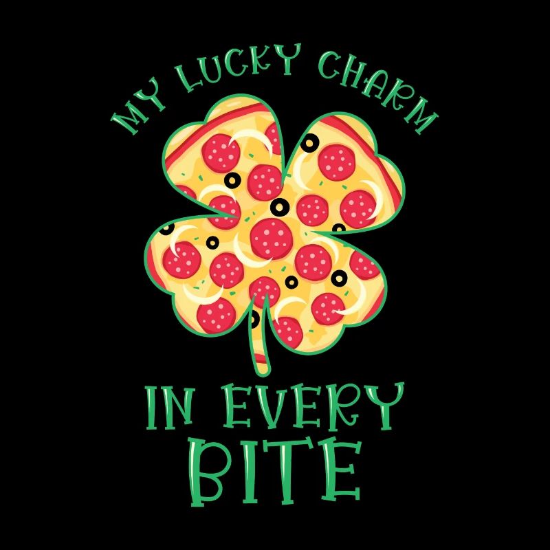 Restauration rapide de la Saint-Patrick Shamrock Pizza