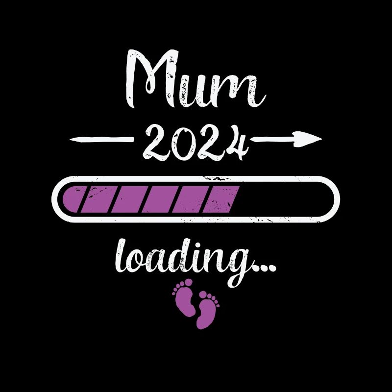 Mum 2024 Loading Schwangerschaft Mutter Mommy Mom