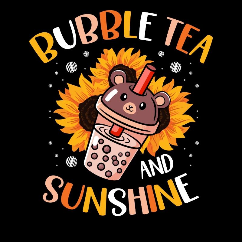 Bubble Tea Und Sonnenschein Boba Tee Trinker