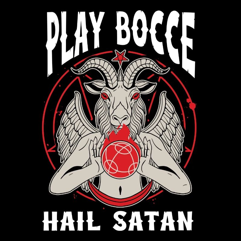 Funny bocce ball player